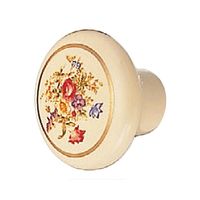 シロクマ KTー3 フラワーツマミベージュ花柄 1セット(4パック)（直送品）