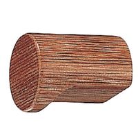 シロクマ KWー1 円筒ツマミ20径ウッド 1セット(4パック)（直送品）