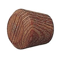 シロクマ KWー12 扇ツマミ小ウッド 1セット(6パック)（直送品）