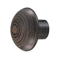 シロクマ KWー21 キノコツマミ30径ダークブラウン 1セット(2パック)（直送品）