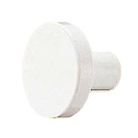 シロクマ KZー6 カラーニューラウンドツマミ中白 1セット(3パック)（直送品）