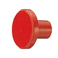 シロクマ KZー6 カラーニューラウンドツマミ小赤 1セット(4パック)（直送品）