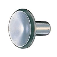 シロクマ KZー8 円月ツマミ小クローム 1セット(6パック)（直送品）