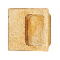 シロクマ MWー6 平面角手掛55ミリ 白木ウッド 1セット(4パック)（直送品）