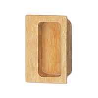 シロクマ MWー11 長角手掛75ミリ 白木ウッド 1セット(3パック)（直送品）