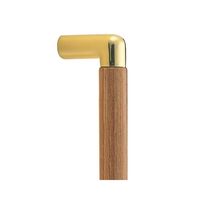 シロクマ NOー147 マルタ取手182ミリ 金/ウッド 1パック（直送品）