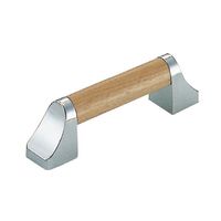 シロクマ Pー25 スペースハンドル大クローム/Lオーク 1セット(3パック)（直送品）