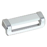 シロクマ Pー28 バーディーハンドル大クローム/白 1セット(3パック)（直送品）