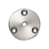 シロクマ PSー3 ドアー取手用丸座45径ヘアーライン 1セット(2パック)（直送品）