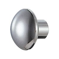 シロクマ STー64 キノコツマミ25径鏡面 1セット(3パック)（直送品）