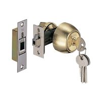 シロクマ 372ー05 チューブラ鎌錠(玄関)ゴールド 1パック（直送品）