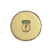 シロクマ 392ー68 チューブラ本締錠(表示)ゴールド 1パック（直送品）