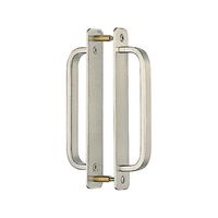 シロクマ STー42 角形座付取手(両面用)大ヘアーライン 1セット(2パック)（直送品）