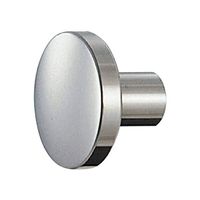 シロクマ STー61 甲丸ラウンドツマミ35径鏡面 1セット(2パック)（直送品）