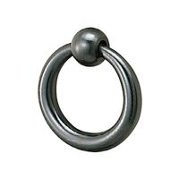 シロクマ TBー10 丸カン下リ小黒 1セット(2パック)（直送品）