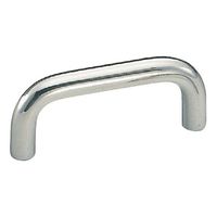 シロクマ チタン10Φ丸棒ハンドル シルバー TI-1