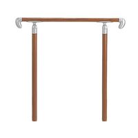 シロクマ アプローチ手摺 （U）チーク・シルバー AP-12U 1パック（直送品）