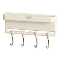 シロクマ Cー62C スライドフック小物入レ付MWアイボリ 1セット(2パック)（直送品）