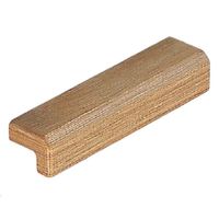 シロクマ HWー17 ウッドネッスルハンドル90ミリ 白木ウッド 1セット(3パック)（直送品）