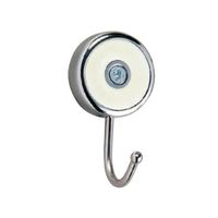 シロクマ Cー350 ラウンドフック蓄光クローム 1セット(4パック)（直送品）