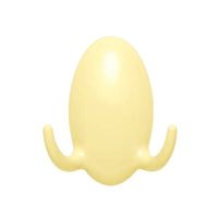 シロクマ Cー11T タマゴフックツインMソフトイエロー 1セット(8パック)（直送品）