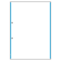 Ａ４ノーカーボン白紙２穴　ブルーライン BPC2200 2冊（直送品）