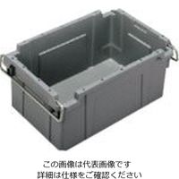 三菱ケミカル ヒシ K型コンテナ(取手付) グレー K-32 GY 1セット(500個) 106-0433（直送品）