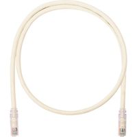 PANDUIT カテゴリ6A UTPパッチコード 24AWG単線 ケーブル径:φ6.4mm 6m オフホワイト UTP6AX6M（直送品）