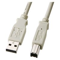 USBケーブル　USB-A（オス）USB-B（オス）　5m　USB2.0　KU-5000K3　サンワサプライ　1本（直送品）