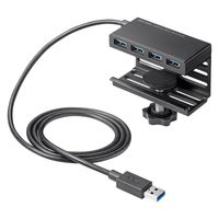 USBハブ　USB3.2Gen1　USB3.2Gen1×4　USBポート　USB-3H434BK　サンワサプライ　1個（直送品）