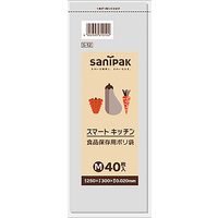日本サニパック スマートキッチン 透明 Mサイズ 40枚 0.020 S12 1箱（2400枚：40枚入×60パック）（直送品）