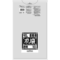 日本サニパック Lシリーズ 透明 90L 10枚 0.050 L93H 1箱（100枚：10枚入×10パック）（直送品）