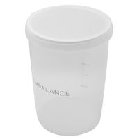 ウィルマックス ディープラウンドコンテナ(丸・深型) L(1500ml) クリア 4570030351640 1セット(1個×10)