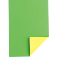 ベロス マグタッチシート 両面カラー 300×100mm 緑×黄 MN-450W(GR×YE) 5枚（直送品）