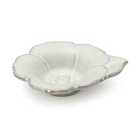 アイトー プレート 8cm 輪花皿 花皿 花シリーズ 洋食器 陶器 日本製 ぎんはく 280721 1個（取寄品）