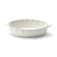 アイトー グラタン皿 20cm 輪花皿 花皿 花シリーズ 洋食器 陶器 日本製 ぎんはく 280724 1個（取寄品）