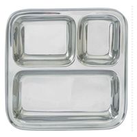 グローバルアロー ランチプレート 22cm 角型 ROCCO ロッコ ステンレス 317621 1個（直送品）