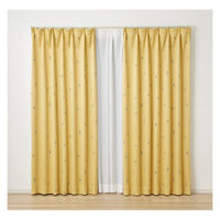スミノエ デザインライフ ジョイ 遮光カーテン ジェシカ 1000×1350mm イエロー 4549781289205 1枚（直送品）