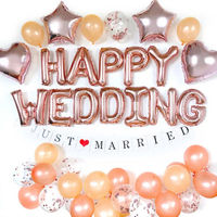 ハンズプロ　バルーンキット HAPPY WEDDING　ピンクゴールドキット　1セット（直送品）