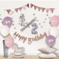 ハンズプロ　ハーフバースデー　バルーンデコキット　ラベンダーピンク　1セット（直送品）