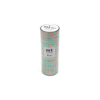 mt マスキングテープ 8P（8巻セット）高輝度 ランダム格子 幅15mm×7m巻 MT08D546 1個 カモ井加工紙（直送品）