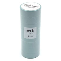 mt マスキングテープ 8P（8巻セット） マット 幅15mm×7m巻 カモ井加工紙
