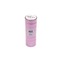 カモ井加工紙 mt マスキングテープ 8P(8巻セット) 高輝度 ピンク 幅15mm×7m巻 MT08P535 1個