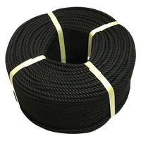 【荷締め・荷物掛けロープ】名古屋製綱 クレモナロープ（黒）長さ200m