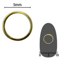 SHAREYDVA ソフト サークル ６ｍｍ ゴールド 太 1個（直送品）