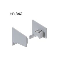 アトムリビンテック HR-342 OS用エンドカバー 左右1組 ライトグレー ABS 169541 1セット（5セット）（直送品）