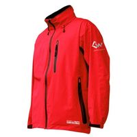 カヴァーワーク 透湿ストレッチレインスーツ レッド M N22-35R-M 1着（直送品）