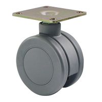 スガツネ工業 キャスター MUDRー100GP 1セット(8ヶ) 200-130-366（直送品）