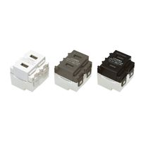 スガツネ工業 コンセント DM2ーU2P2ーWT 1セット(6ヶ) 210-029-211（直送品）
