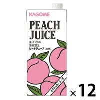 【紙パック】カゴメ ホテルレストラン用 ピーチジュース 1L1セット（12本）